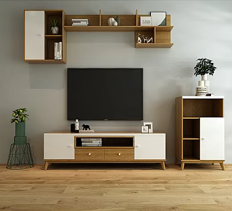 Nordic TV cabinet 3d model