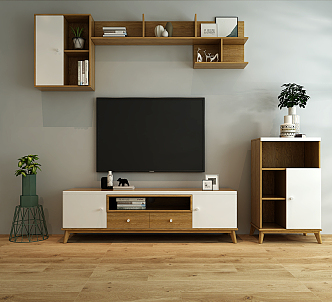 Nordic TV cabinet 3d model