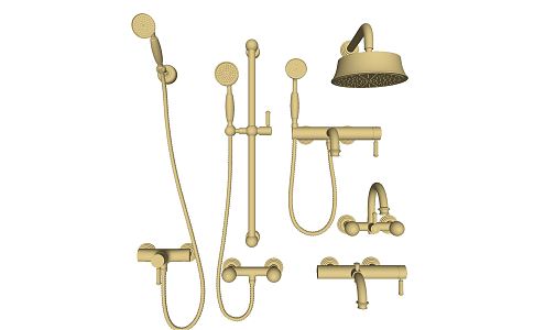 Light Luxury Shower Faucet 3d model