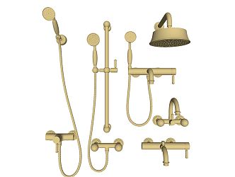 Light Luxury Shower Faucet 3d model