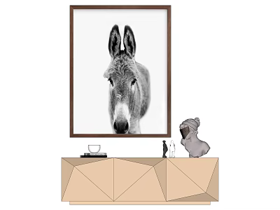 Modern Animal Painting Decorative Painting 3d model