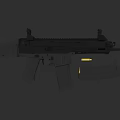 Detailed Modern Tactical Rifle With Magazine And Bullets On Gray