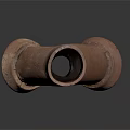 Ancient Handcrafted Ceramic Weapon Artifact With Traditional Historical Design Structure