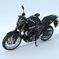 Stylish Black Modern Motorcycle With Sleek Design Handlebar And Spoked Wheels