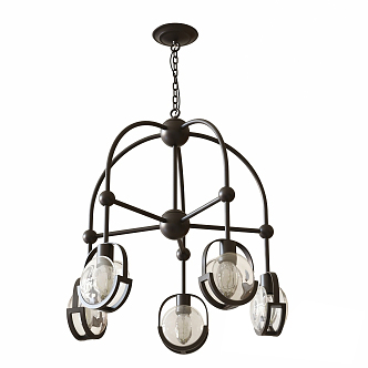 Industrial LOFT chandelier 3d model