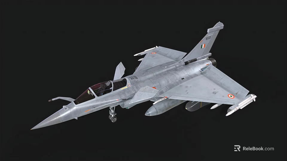 Modern Military Fighter Jet With Sleek Aerodynamic Design And Advanced Weapon Systems 3d model 