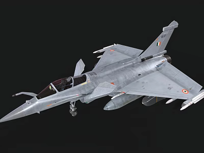 Modern Military Fighter Jet With Sleek Aerodynamic Design And Advanced Weapon Systems 3d model