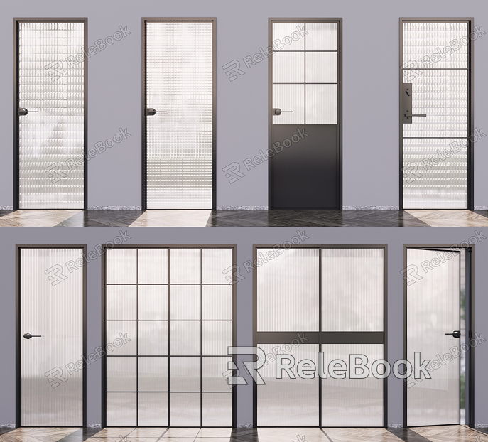 Modern Door Changhong Glass Door Combination model