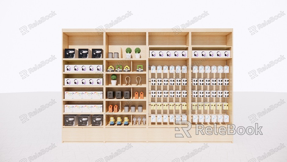 modern container supermarket shelf model