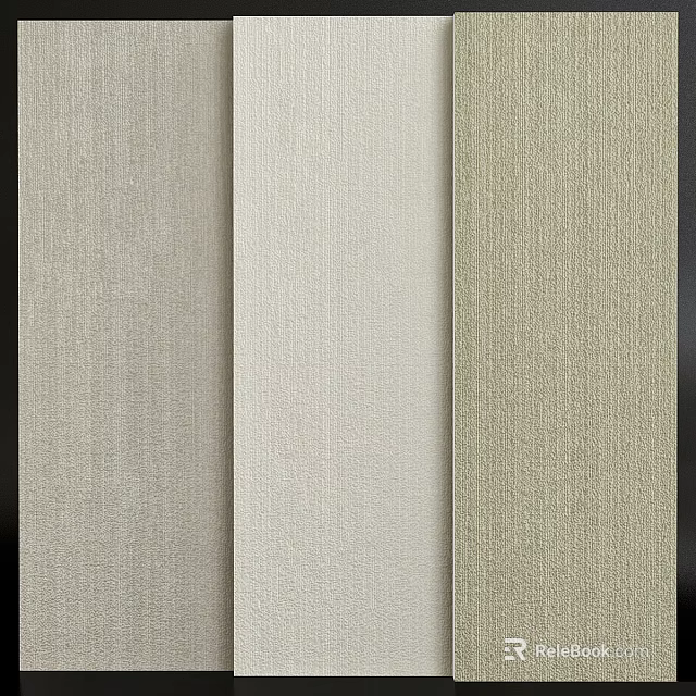 Soft Square Carpet With Light Gray Beige Khaki Woven Texture For Home Decor 3d model 