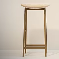 POLIFORM Modern Bar Stools With Light And Green Seats And Contrasting Legs Design