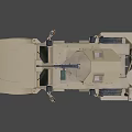Armored weapon vehicle 3d model