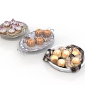 Delicious Assorted Desserts Including Cupcakes Pastries And Muffins On Decorative Plates