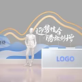 Sign in for a photo of Meichen and take photos with waves and mountains. 3d model