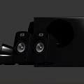 High Quality Home Audio System With Subwoofer Satellite Speakers And Control Panel