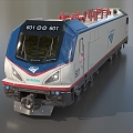 High-speed train train Siemens ACS64 electric locomotive low face number low model simple model game sub-era film and television level realistic high precision 3d model