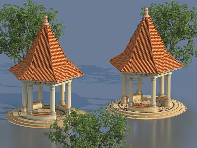 Jane Ou Pavilion Landscape Pavilion 3d model