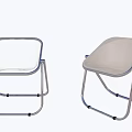 Modern Leisure Chairs With Metal Frame Transparent And Light Colored Seats Backrests
