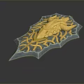 Medieval Shield Ancient Shield Defensive Weapon Ancient Shield Iron Shield Protective Shield Wooden Shield 3d model