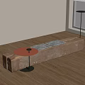 Modern Silent Other Stool Log Landscape Bench Old Wooden Bench Side Stool Wooden Stool 3d model