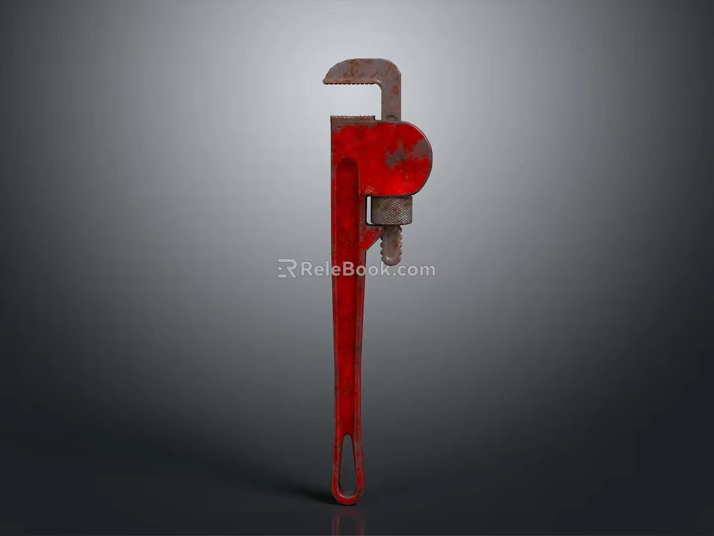 Pipe pliers vise bench vise wrench tool hardware tool processing tool furniture 3d model