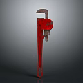 Pipe pliers vise bench vise wrench tool hardware tool processing tool furniture 3d model