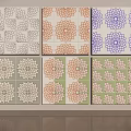 Retro Tile Small Tile Seamless Ceramic Mosaic Classic Color Matching Hong Kong Style Retro Chinese Traditional Mosaic Pattern 3d model
