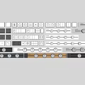 Modern socket combination 3d model
