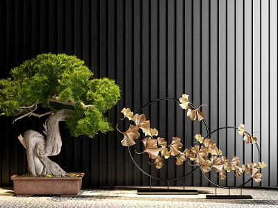New Chinese Bonsai Ornaments 3d model New Chinese Bonsai Ornaments 3d model