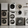 Modern washing machine washing machine combination 3d model
