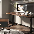 computer desk 3d model