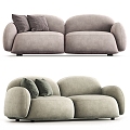 Double sofa sofa 3d model