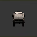 Light Colored Overland Camping Vehicle With Roof Rack And Side Windows