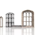 Gothic Architectural Windows With Vintage Design And Various Styles In Metal And Stone
