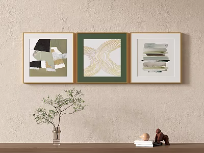 Simple Abstract Decorative Painting Hanging Painting Mural 3d model