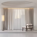 Modern Curtains 3d model