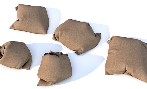 sack sandbag bag 3d model