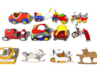 Modern toy car children toy car 3d model