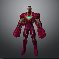 Detailed Red Iron Man Armor With Glowing Core And Mechanical Details