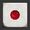 White Dice With Red And Black Dots For Tabletop Board Game Entertainment