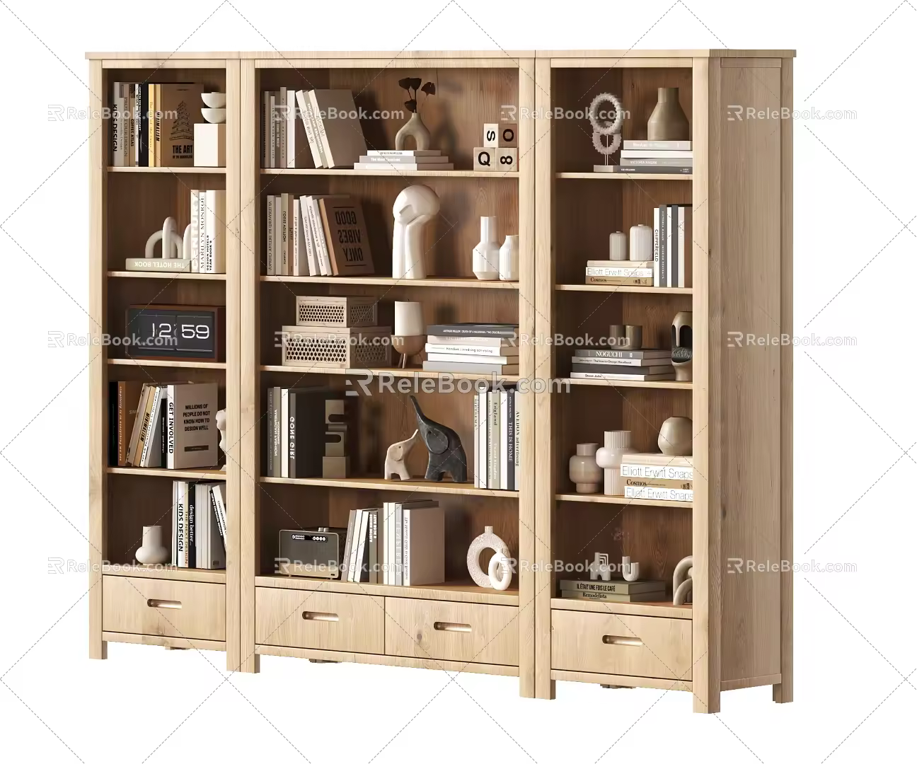 Bookshelf Bookcase 3d model