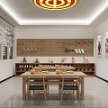 School Handicraft Classroom With Wooden Tables Tool Shelves And Student Works
