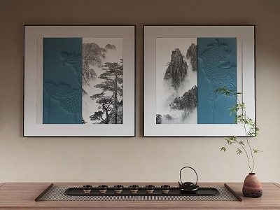 New Chinese Decorative Painting 3d model