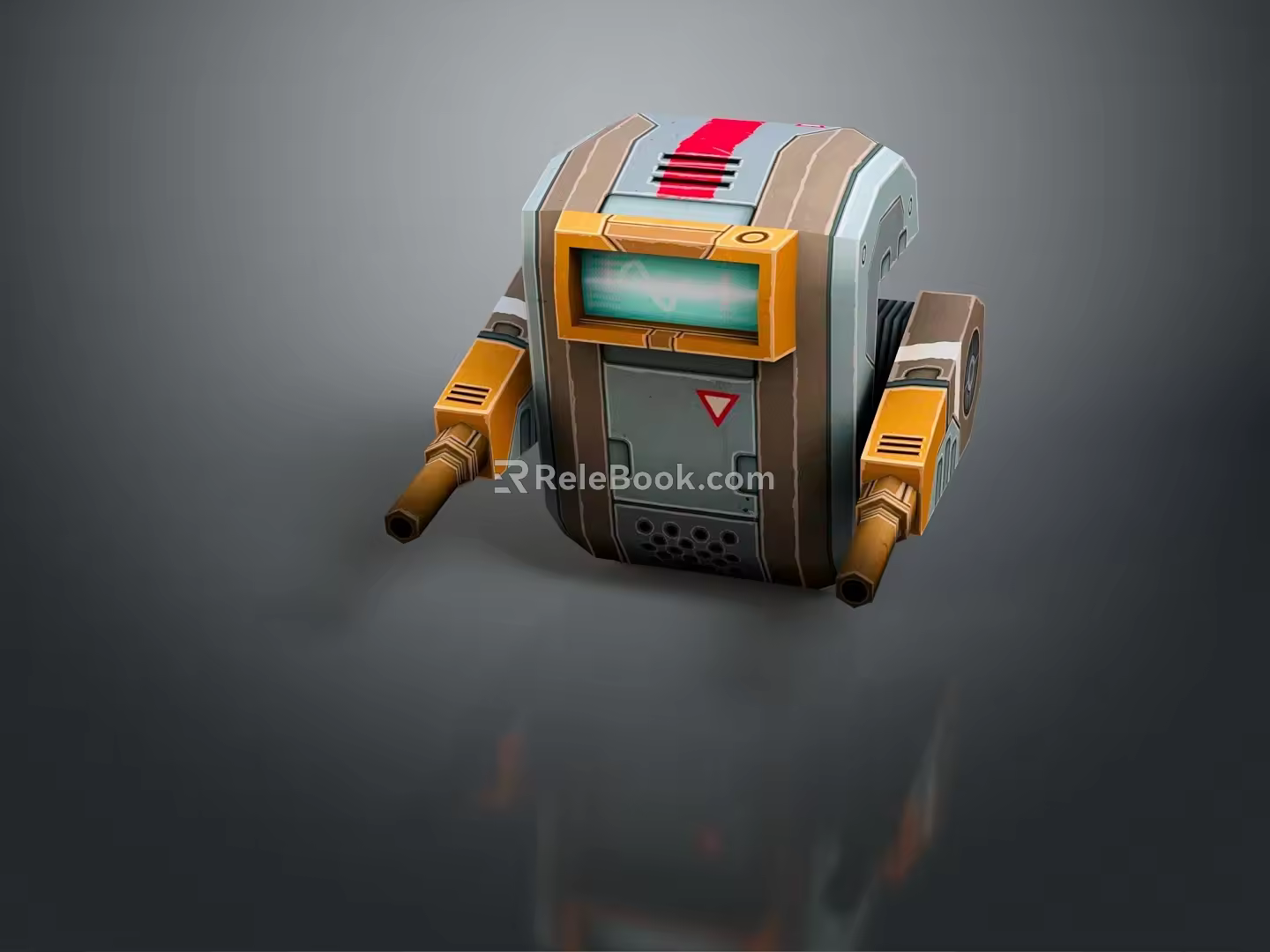 Industrial Robot Single Wheel Robot Double Wheel Robot Assistant Small Robot 3d model