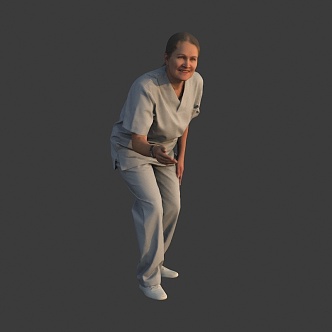 Foreign Female Doctors and Nurses 3d model