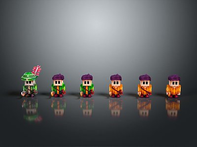 Toy Pixel Figure Toy Next Generation Item 3 Print 3d model