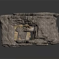 Natural Stone Decorative Structure with Irregular Layered Design and Hollow Space for Garden Landscape Decoration