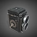 Vintage Twin Lens Reflex Camera Classic Design Retro Digital Photography Gear