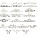Various Intricate Carved Decorative Ornaments for Furniture and Home Decor