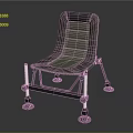 Modern Leisure Chair With Green Fabric Cushion Metal Frame And Non slip Foot Pads